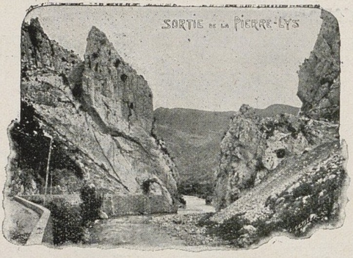 sortie des gorges de la Pierre-Lys